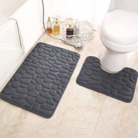 Tapis de bain 3D antidérapant avec design absorbant à séchage rapide