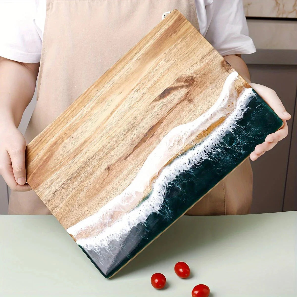 Planche à découper en bois d’acacia – Design Océan.