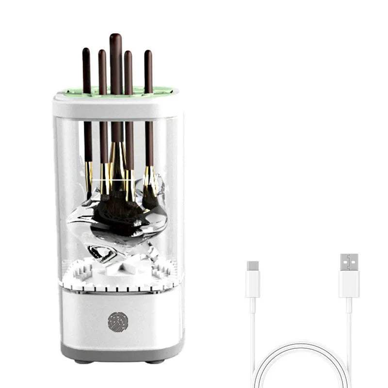 Nettoyeur et séchoir automatique pour pinceaux de maquillage