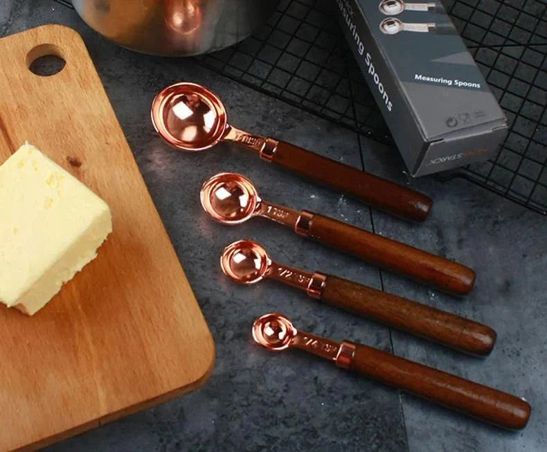 Set de Mesures en Cuivre – Ustensiles de Cuisine de Luxe Cuivrés