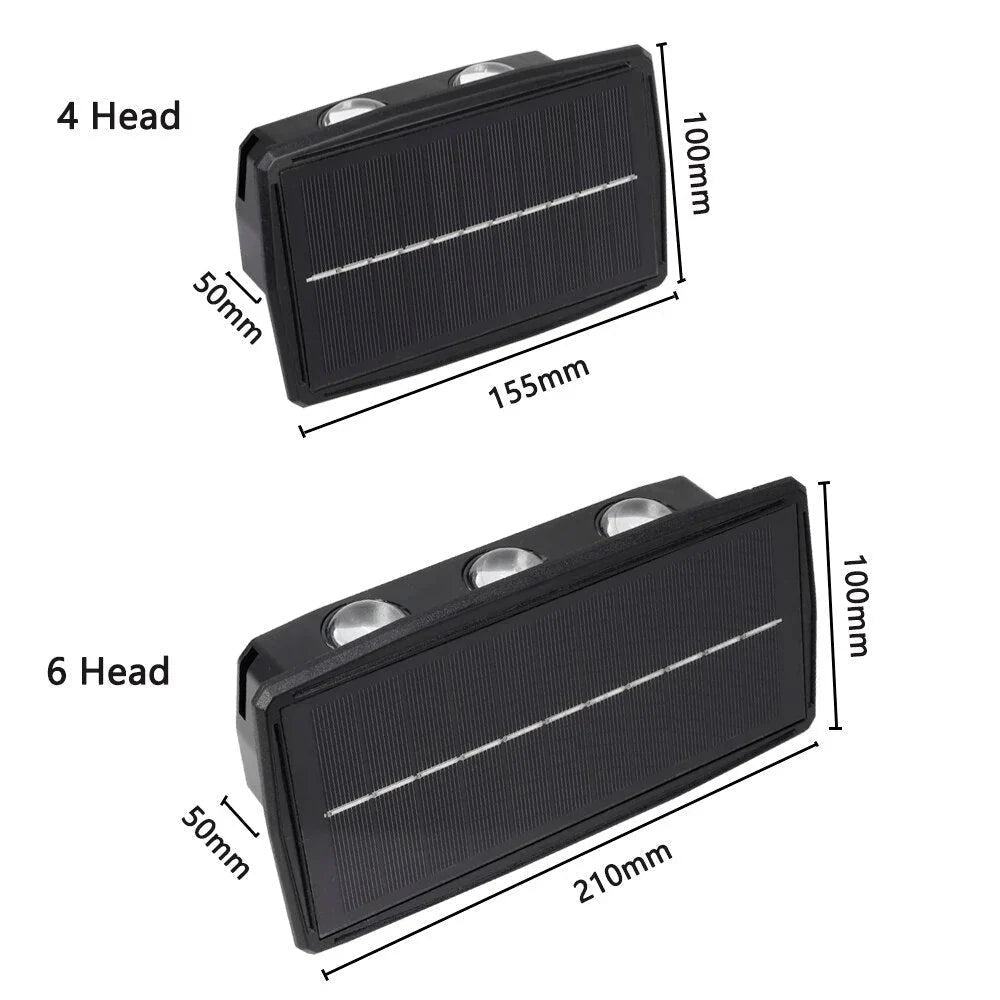 EcoShine – Applique Murale Solaire LED d’Extérieur – Étanche et Écoénergétique