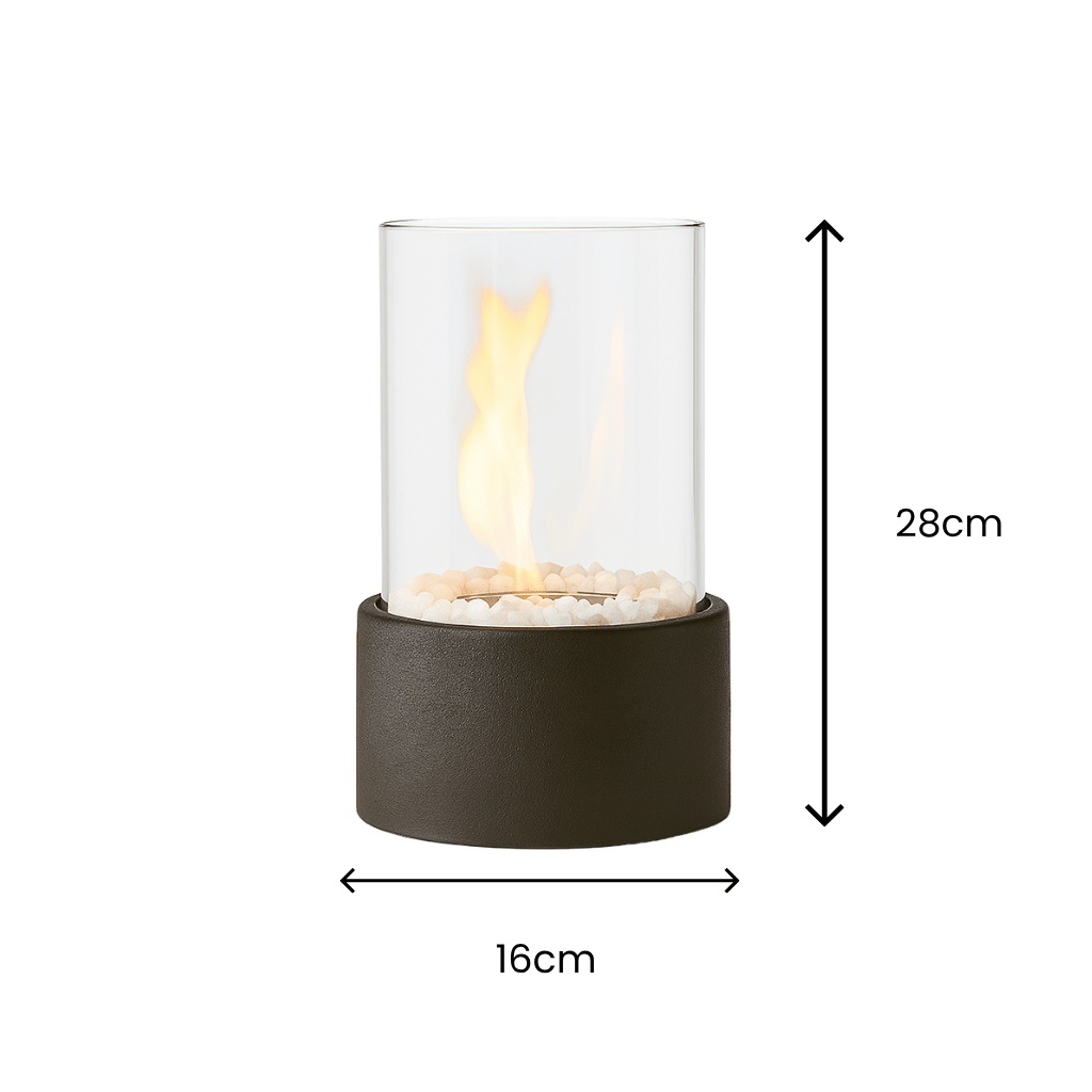 Brasero de Table – Flamme Cylindrique Portable et Conviviale