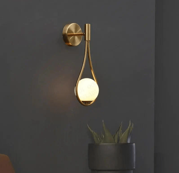 Applique murale LED Globe en verre
