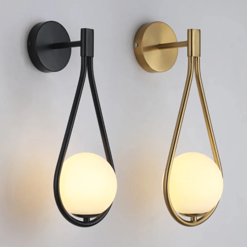 Applique murale LED Globe en verre