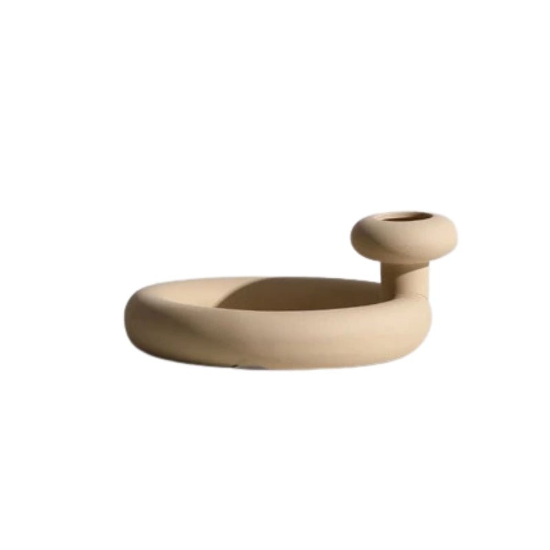 Vase en Céramique et Porte-Bougies Faits Main