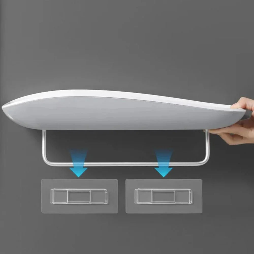 Étagère de douche élégante sans perçage – Idéale pour le rangement du shampooing et des cosmétiques