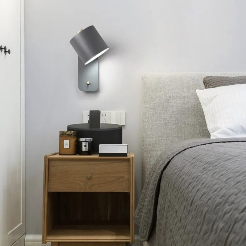 Applique murale LED nordique avec interrupteur