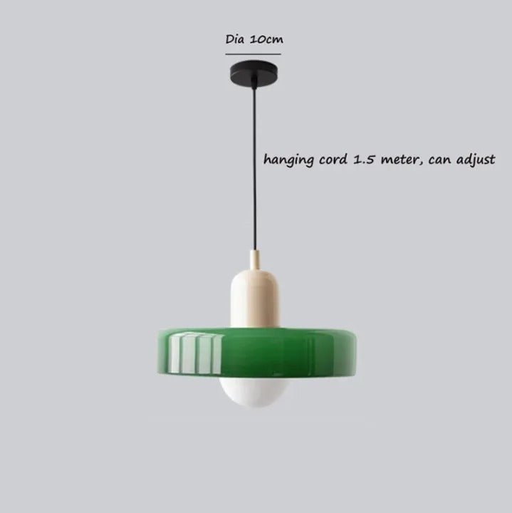 Lustre rétro nordique en verre pour salon et salle à manger