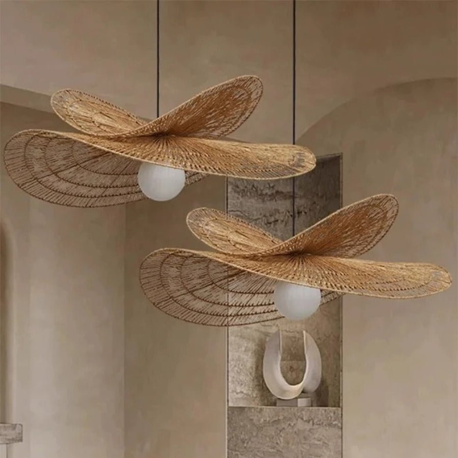 Sanur Double Layer Rattan Pendant Light