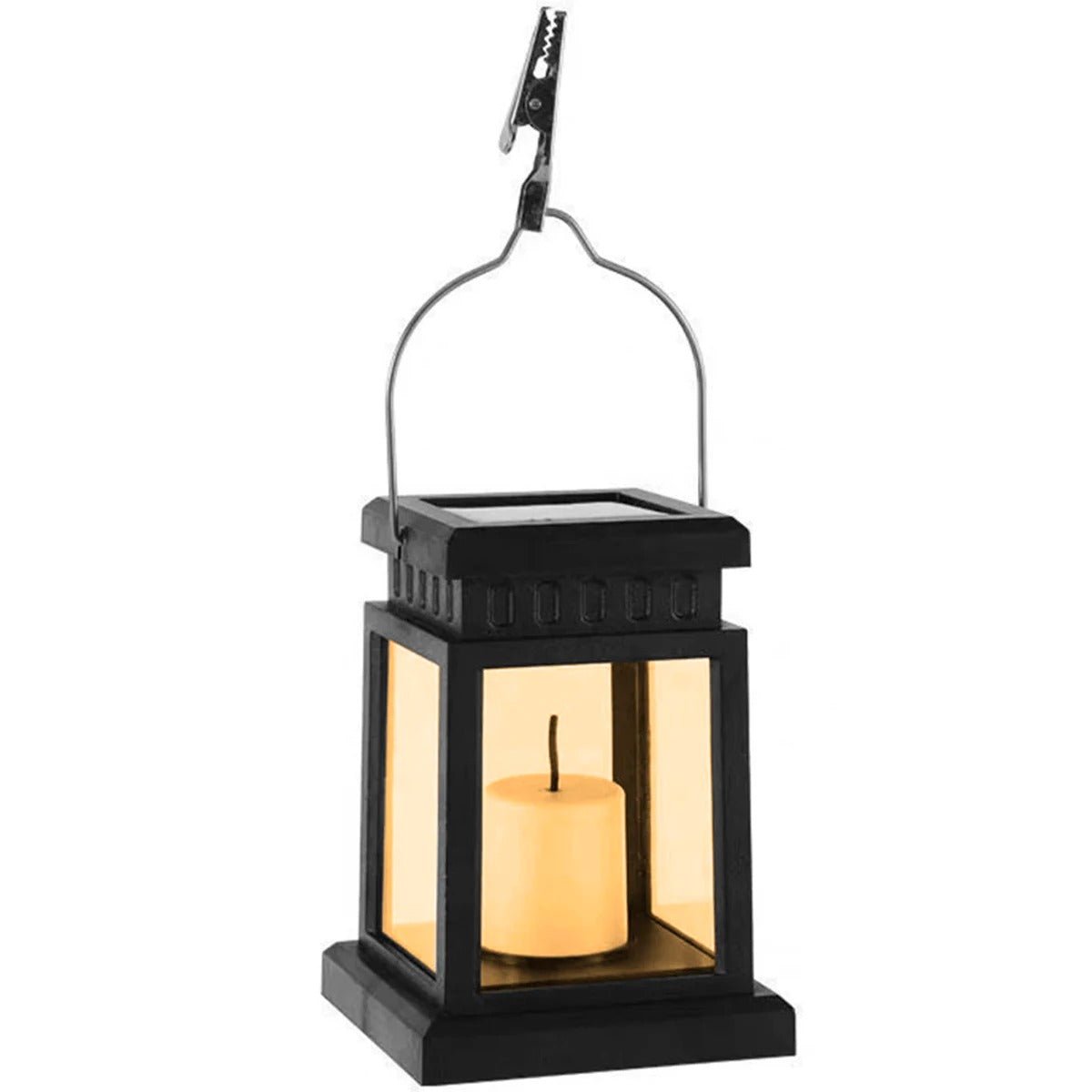 Lanterne de jardin LED SolarFlame – Bougie d’extérieur étanche