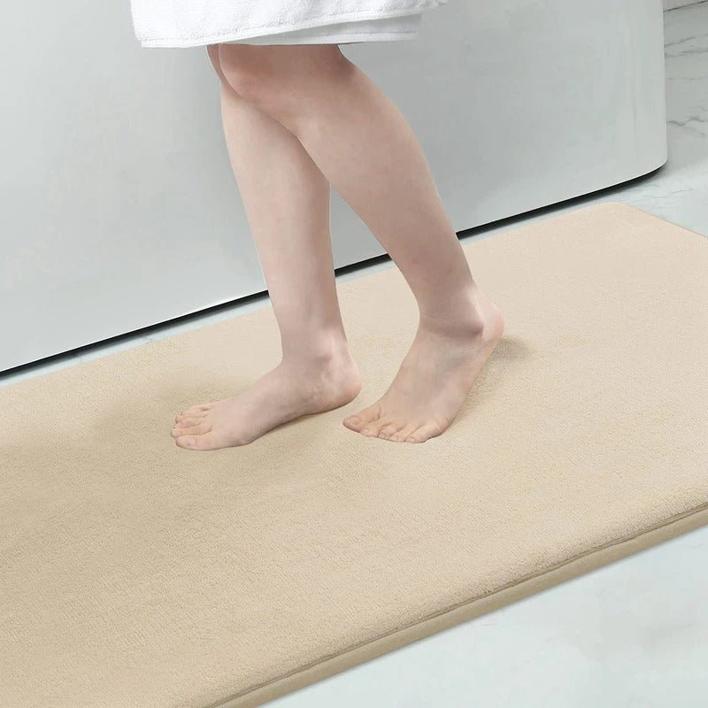 Tapis de bain en velours super absorbant antidérapant