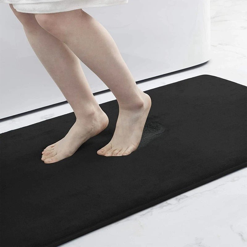 Tapis de bain en velours super absorbant antidérapant