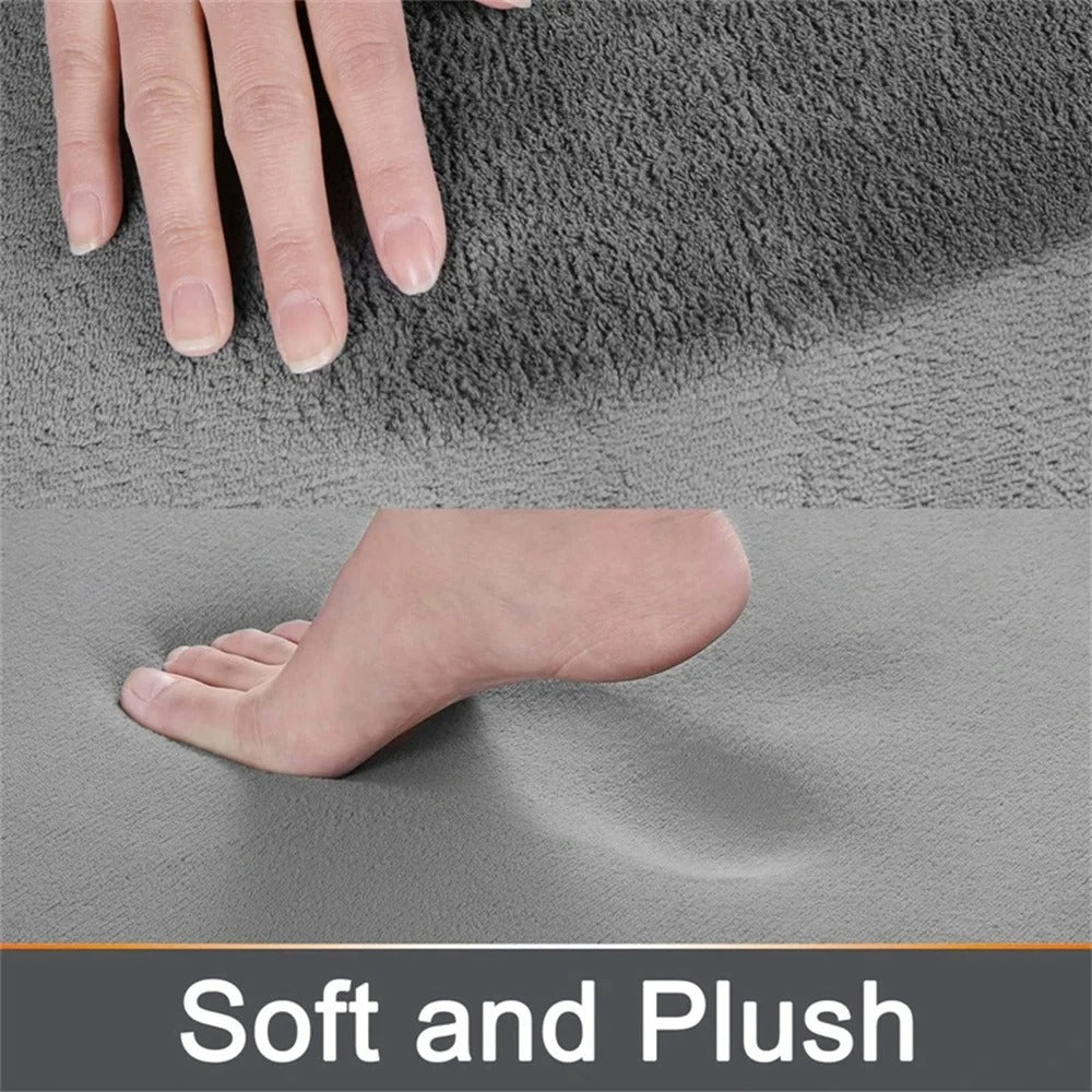 Tapis de bain en velours super absorbant antidérapant