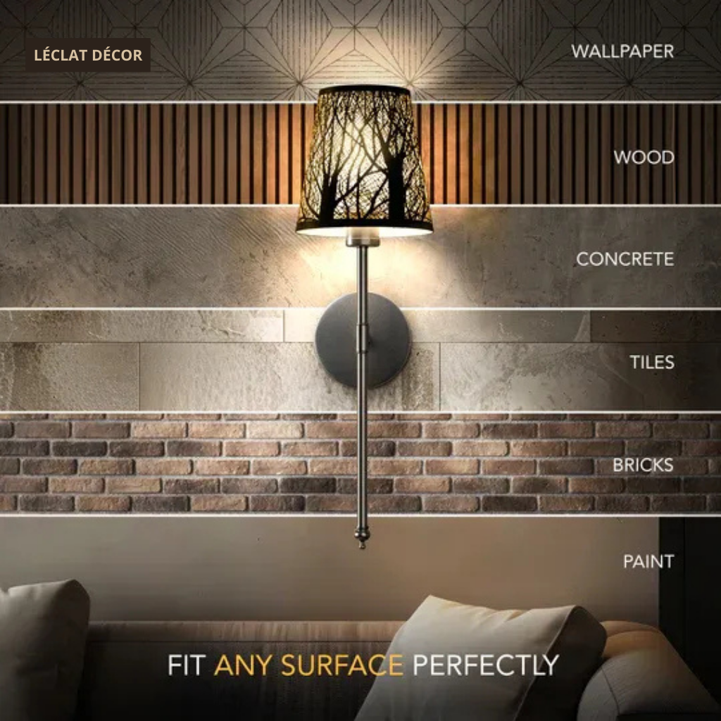 Appareils muraux métalliques sans fil (ensemble de 2)