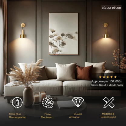 Appliques murales sans fil Glowdrop (ensemble de 2 + 2 ampoules offertes)