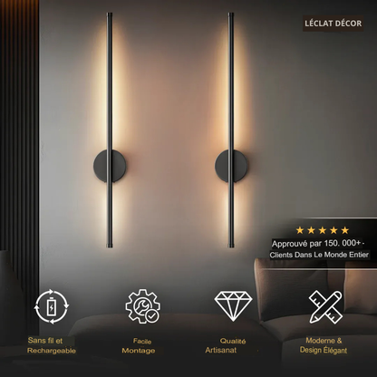 Appliques murales modernes sans fil (ensemble de 2)