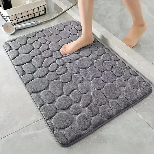 Tapis de bain 3D antidérapant avec design absorbant à séchage rapide