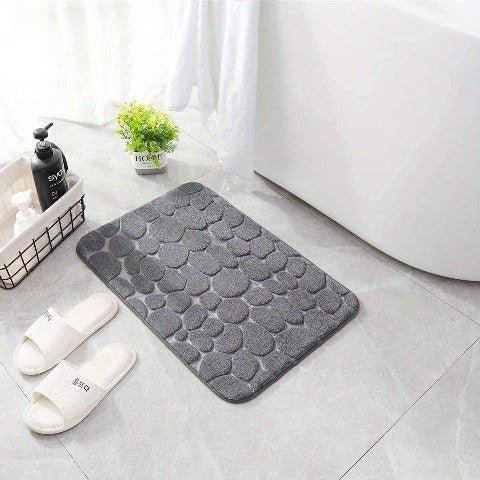 Tapis de bain 3D antidérapant avec design absorbant à séchage rapide