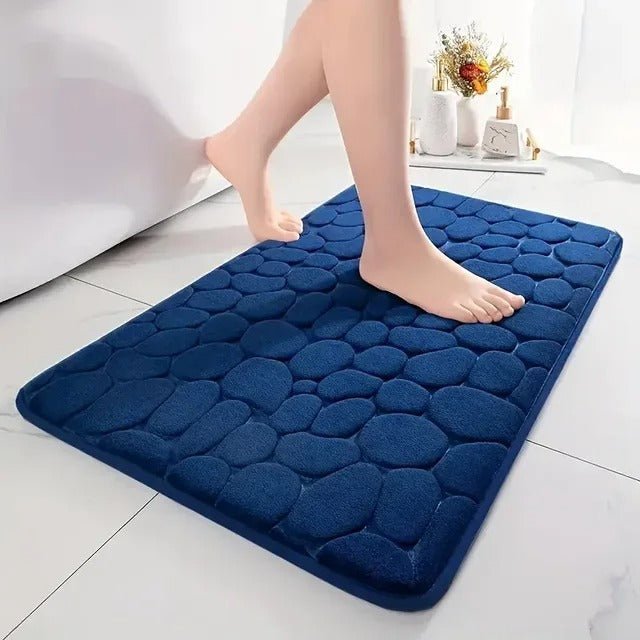 Tapis de bain 3D antidérapant avec design absorbant à séchage rapide