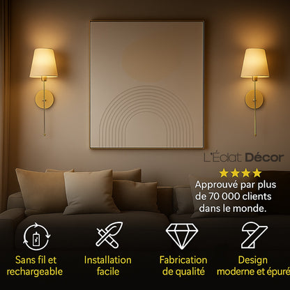 Lampes Murales LED Sans Fil (Lot de 2 ou 4 unités)