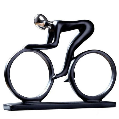 Sculpture Nordique Cycliste Abstraite