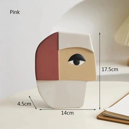Vase Visage Abstrait