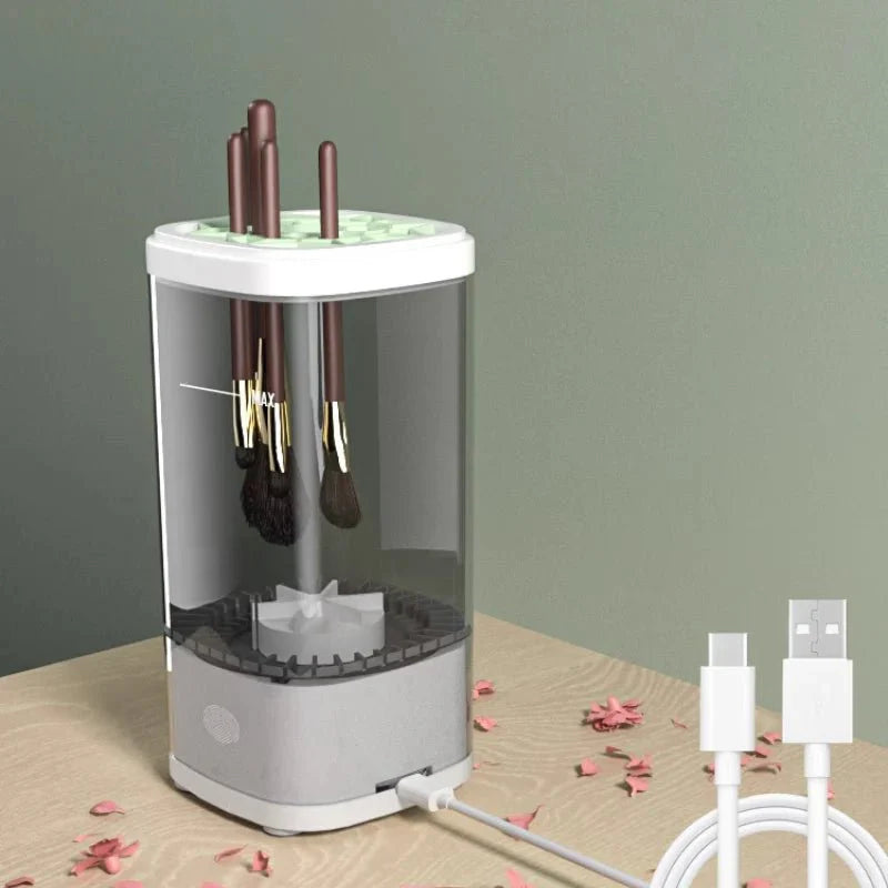 Nettoyeur et séchoir automatique pour pinceaux de maquillage