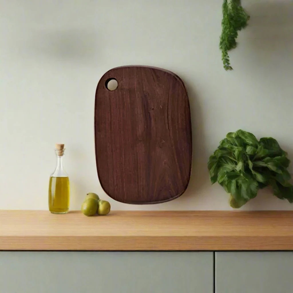 Planche à découper et de service en noyer noir- L'Éclat Décor