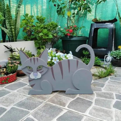 Cache-pot en Forme de Chat – Décoration de Jardin pour Chaton