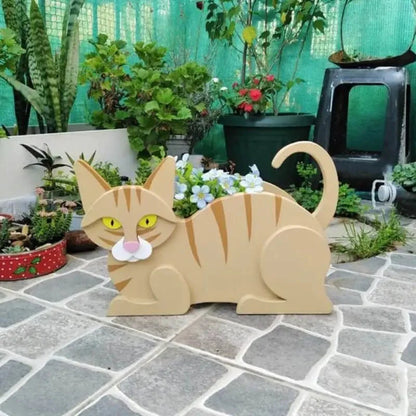 Cache-pot en Forme de Chat – Décoration de Jardin pour Chaton