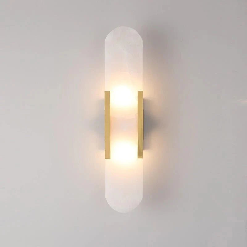 Applique murale LED Chan noire et dorée