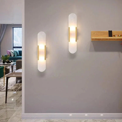 Applique murale LED Chan noire et dorée