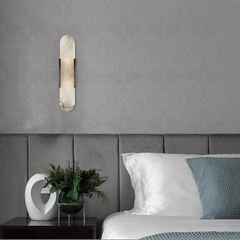 Applique murale LED Chan noire et dorée
