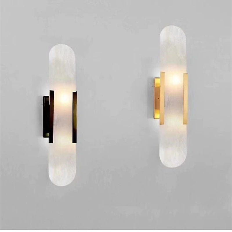 Applique murale LED Chan noire et dorée