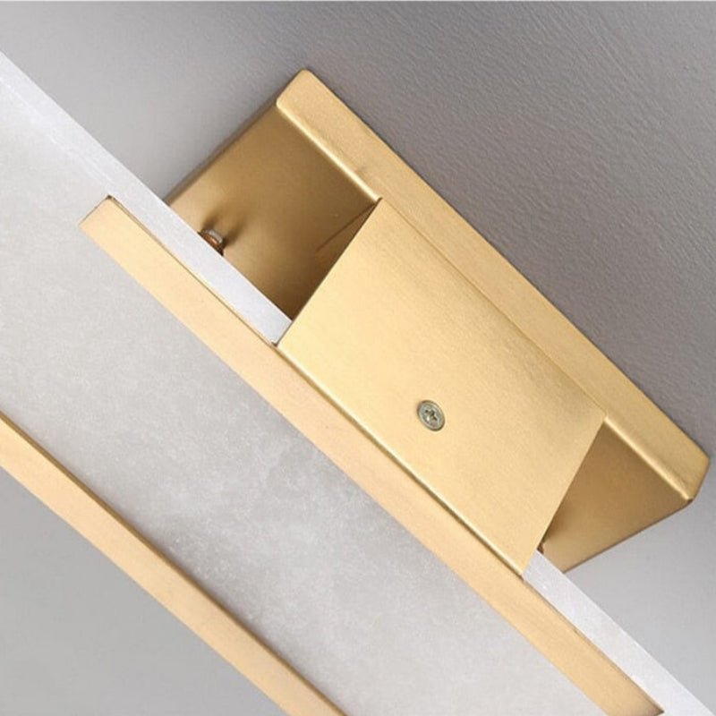 Applique murale LED Chan noire et dorée