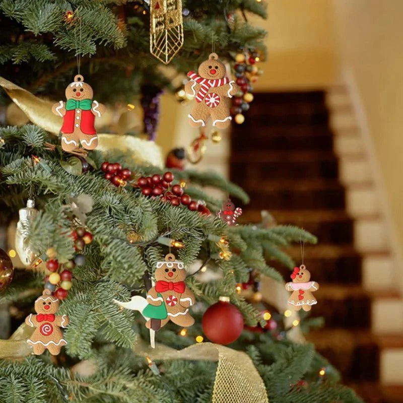 Décorations de Noël en forme de biscuits pour le sapin – 12 pièces