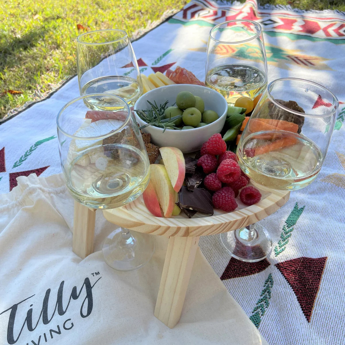 Table de Pique-Nique Compacte – Table de Jardin Pliable