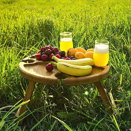 Table de Pique-Nique Compacte – Table de Jardin Pliable