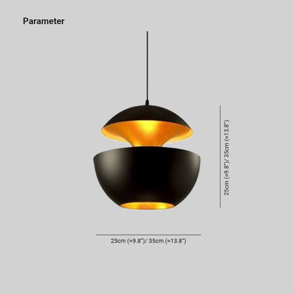 Suspension LED contemporaine et sophistiquée