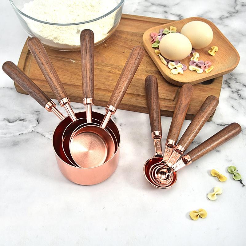 Set de Mesures en Cuivre – Ustensiles de Cuisine de Luxe Cuivrés