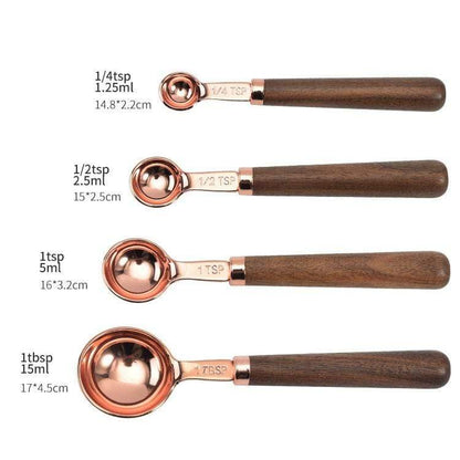 Set de Mesures en Cuivre – Ustensiles de Cuisine de Luxe Cuivrés