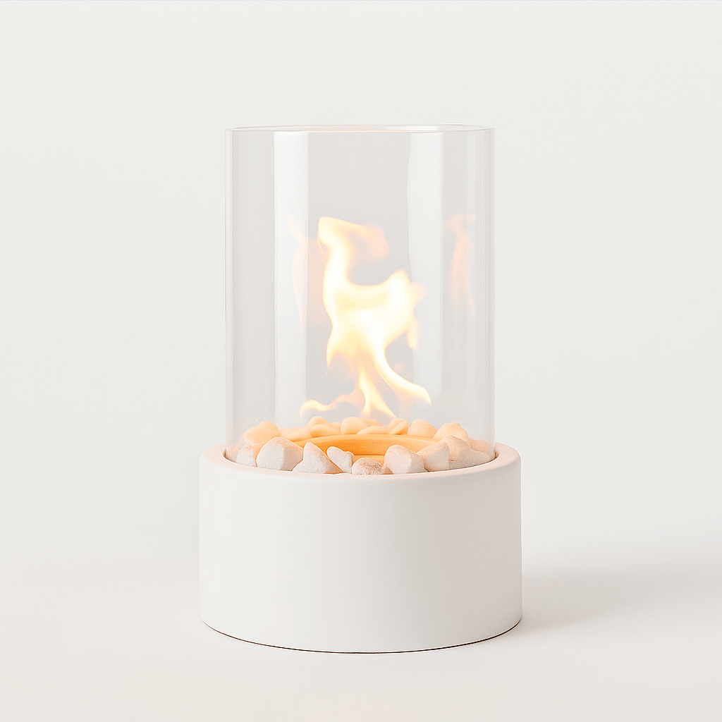 Brasero de Table – Flamme Cylindrique Portable et Conviviale
