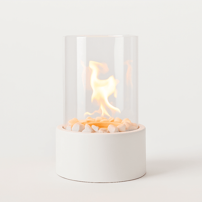 Brasero de Table – Flamme Cylindrique Portable et Conviviale