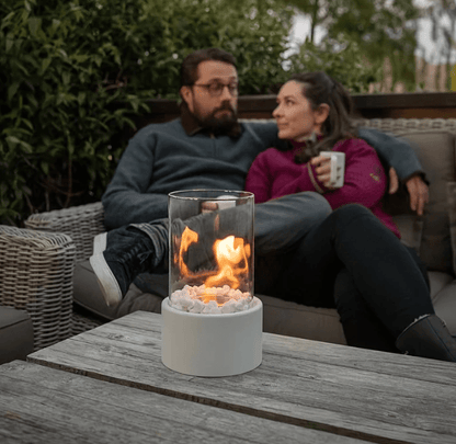 Brasero de Table – Flamme Cylindrique Portable et Conviviale
