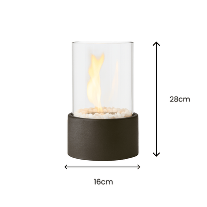 Brasero de Table – Flamme Cylindrique Portable et Conviviale