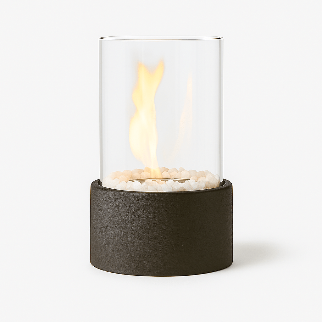 Brasero de Table – Flamme Cylindrique Portable et Conviviale