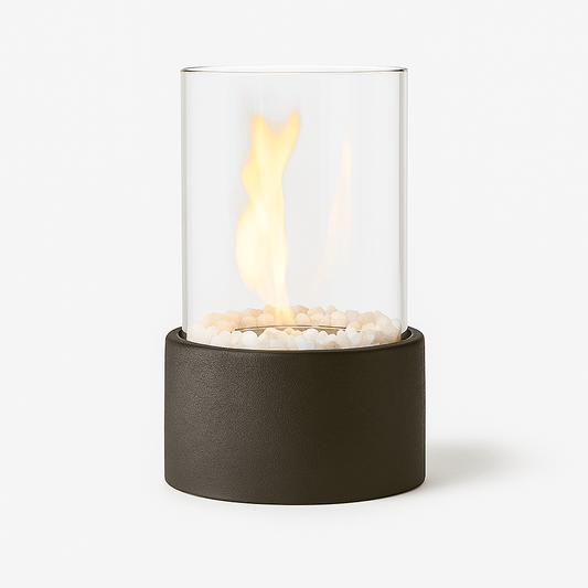 Brasero de Table – Flamme Cylindrique Portable et Conviviale