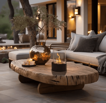 Brasero de Table – Flamme Cylindrique Portable et Conviviale