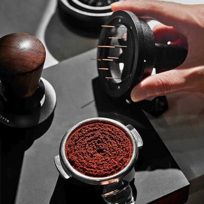Outil WDT rotatif avec engrenages – Distributeur d’aiguille pour espresso