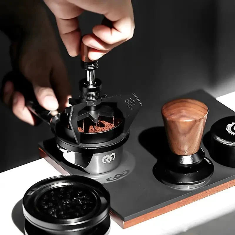 Outil WDT rotatif avec engrenages – Distributeur d’aiguille pour espresso